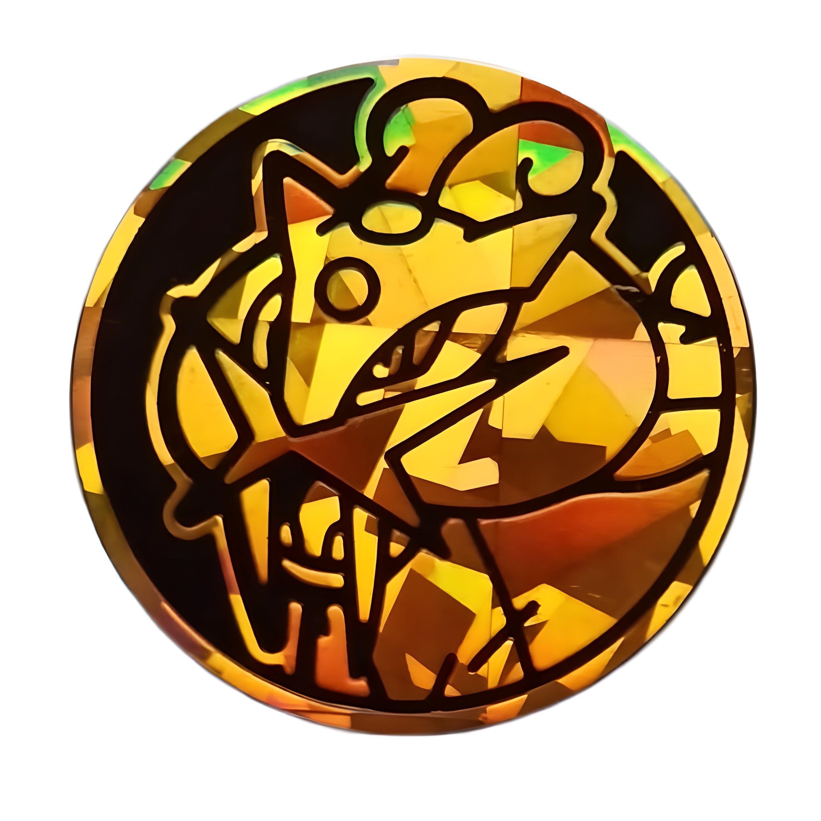 Pokémon Raikou Gold Cracked Ice Coin