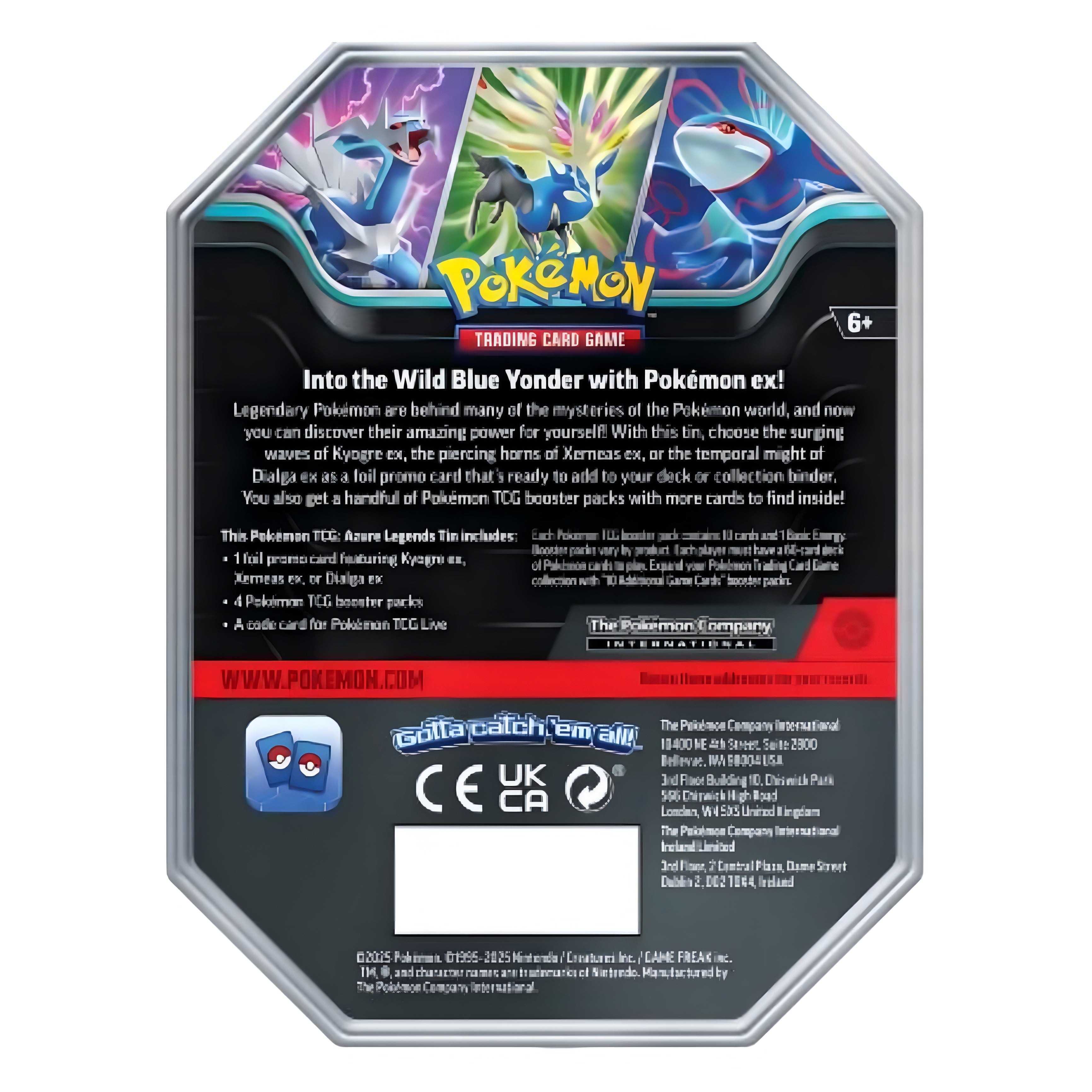 Pokémon Azure Legends Tin Xerneas Ex