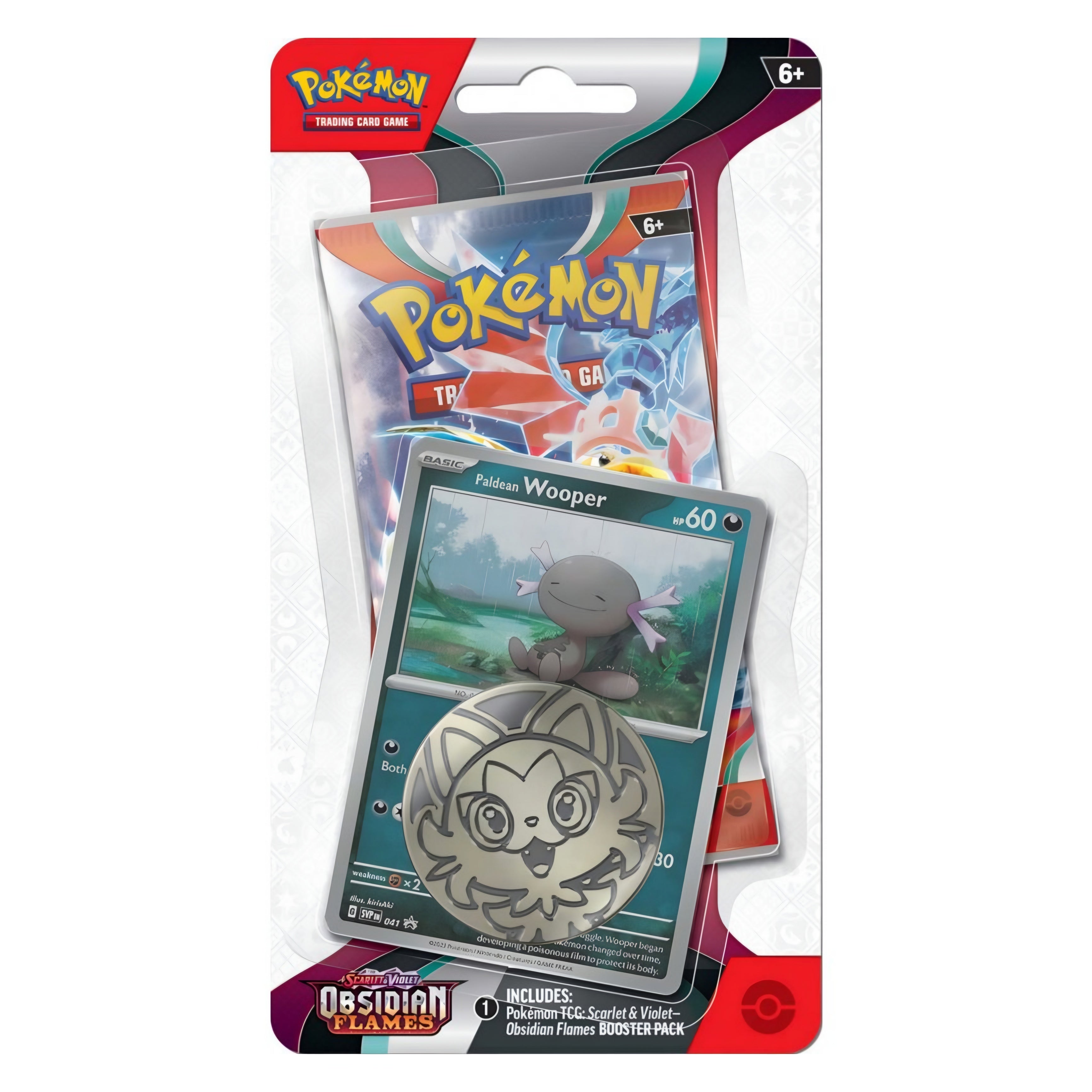 Pokémon Obsidian Flames Checklane Blister Paldean Wooper